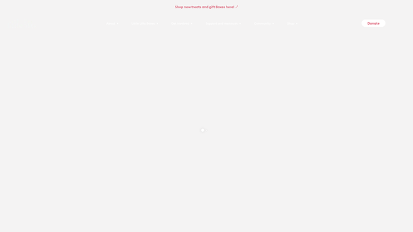 Screenshot of the Littlelifts website