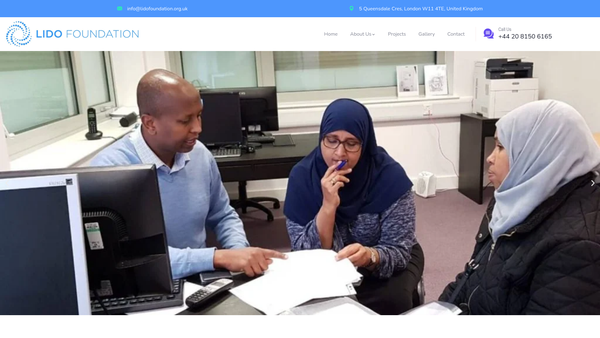 Screenshot of the Lido Foundation website