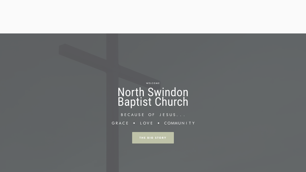 Screenshot of the North Swindon Baptist Church website