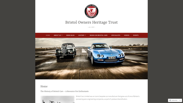 Screenshot of the The Bristol Owners' Heritage Trust website