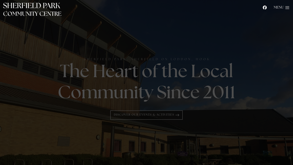 Screenshot of the Sherfield Park Community Association website