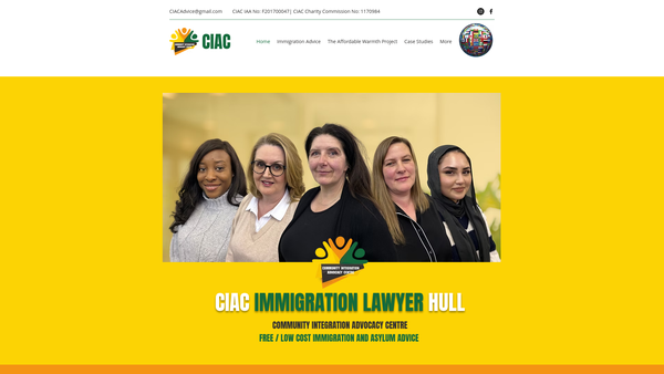 Screenshot of the Community Integration And Advocacy Centre website