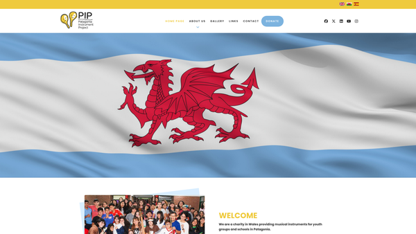 Screenshot of the Patagonia Instrument Project website