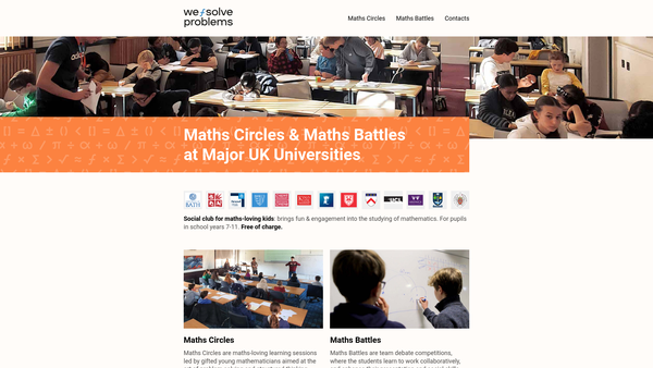 Screenshot of the We Solve Problems CIO website