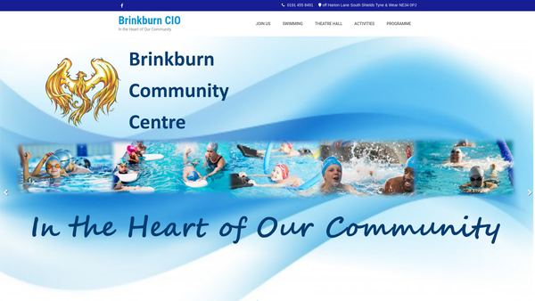 Screenshot of the Brinkburn CIO website