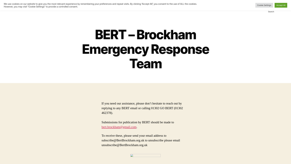 Screenshot of the Community Support In The Countryside website