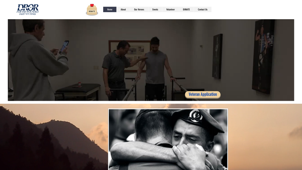 Screenshot of the Dror For The Wounded Foundation UK website