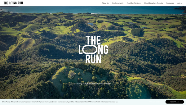 Screenshot of the The Long Run website