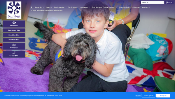 Screenshot of the The Friends Of Drumbeat website