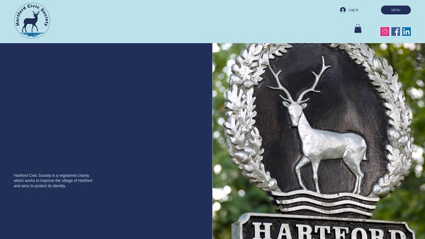 Screenshot of the Hartford Civic Society website