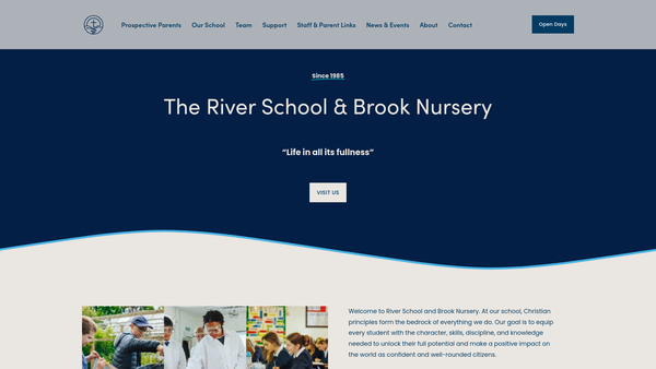 Screenshot of the Worcester Christian Education Trust website