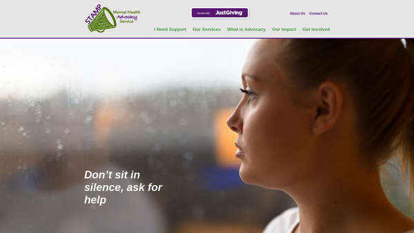 Screenshot of the Stamp Revisited (Mental Health Advocacy Service) website