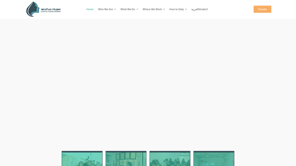 Screenshot of the Sab website