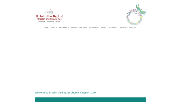 Screenshot of the The Parochial Church Council Of The Ecclesiastical Parish Of St. John The Baptist Kingston Vale website