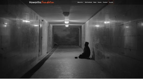 Screenshot of the The Howarth Foundation website