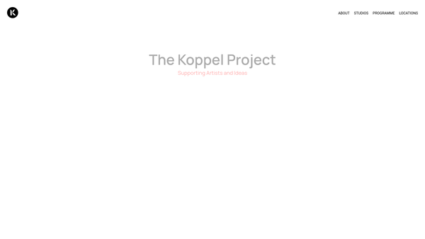 Screenshot of the The Koppel Project website