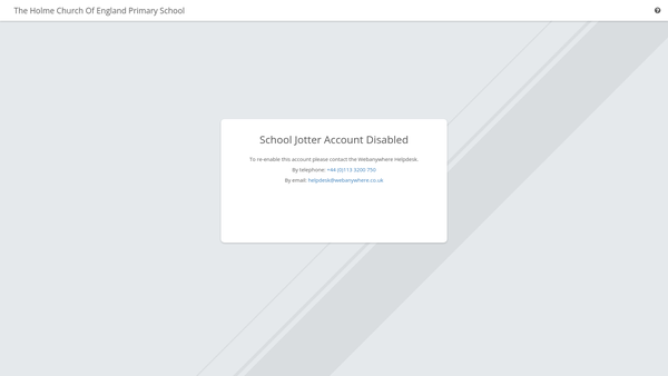 Screenshot of the Friends Of The Holme website