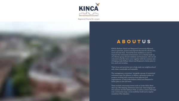 Screenshot of the The Kelham Island and Neepsend Community Alliance website