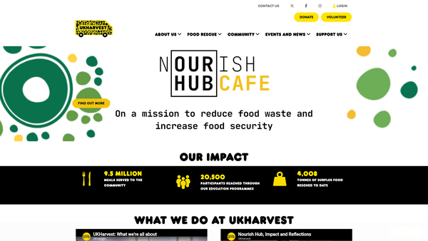 Screenshot of the Ukharvest Limited website