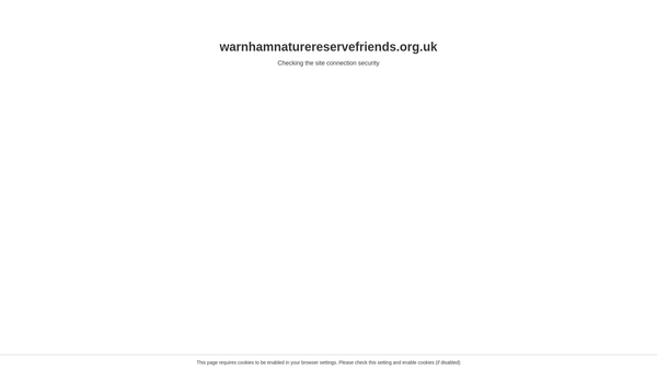 Screenshot of the The Friends Of Warnham Local Nature Reserve website