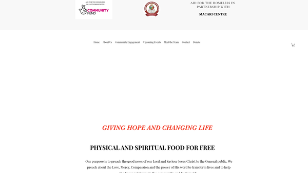 Screenshot of the Jesus Family Chapel Intl website