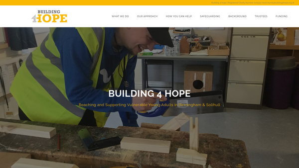 Screenshot of the Building 4 Hope website