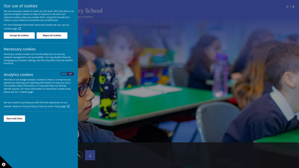 Screenshot of the Coombe Road School PTA website