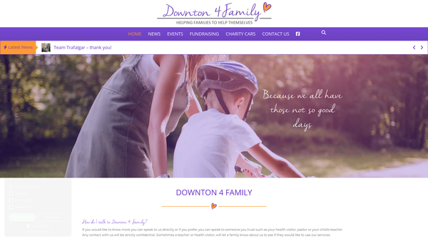 Screenshot of the Downton 4family website