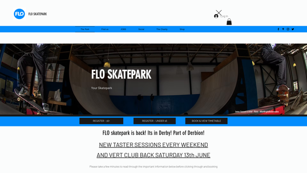 Screenshot of the Flo Charitable Trust website
