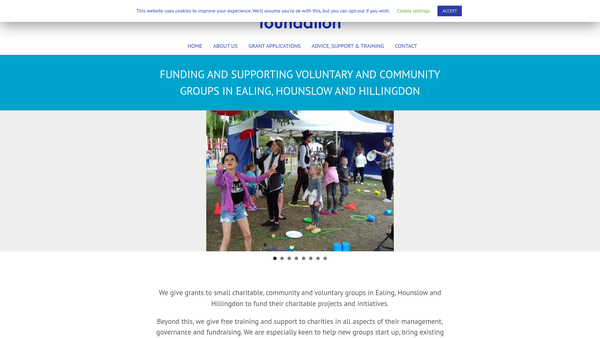 Screenshot of the The Freshwater Foundation website