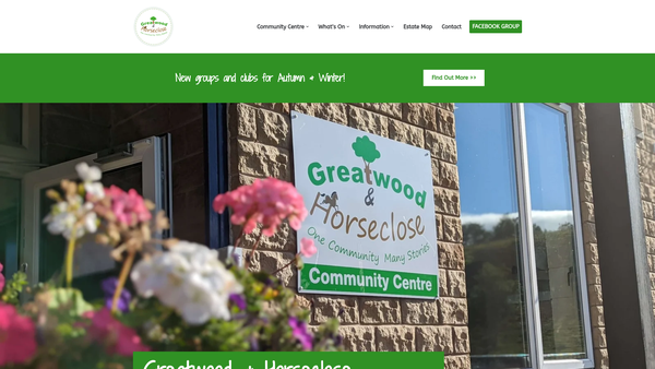 Screenshot of the Greatwood And Horseclose Residents Association website