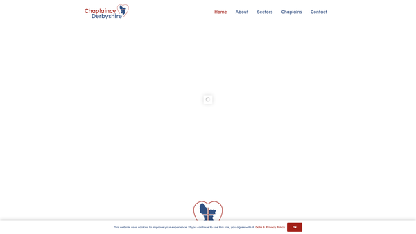 Screenshot of the Chaplaincy Derbyshire website
