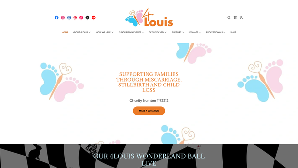 Screenshot of the 4louis website