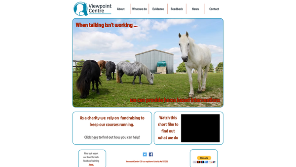 Screenshot of the Viewpoint Centre CIO website