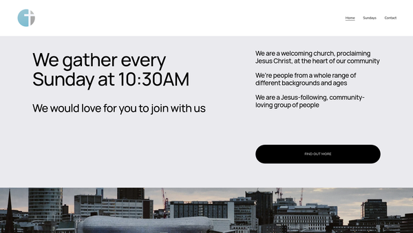Screenshot of the Six Ways Erdington Baptist Church website