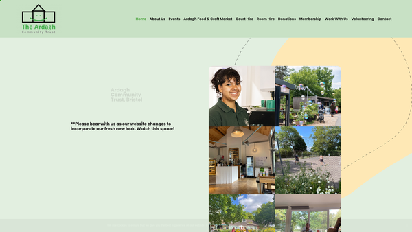 Screenshot of the Ardagh Community Trust website