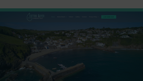 Screenshot of the Gorran Haven Harbour Trust website