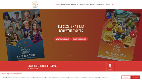Screenshot of the Reading Culture CIO website