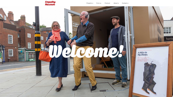 Screenshot of the Empathy Museum website