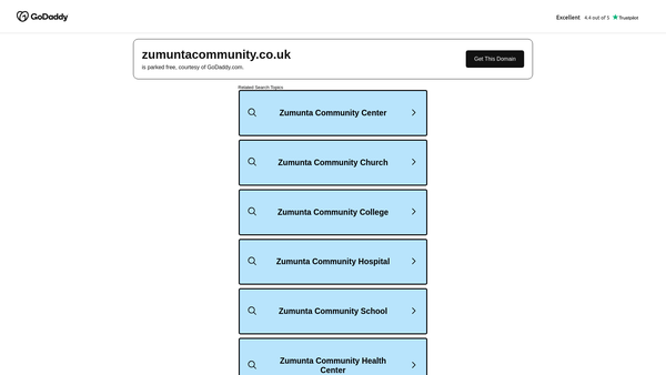 Screenshot of the Zumunta Community website