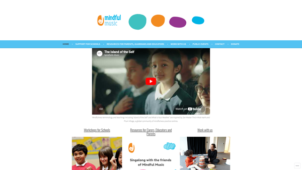 Screenshot of the Mindful Music Limited website