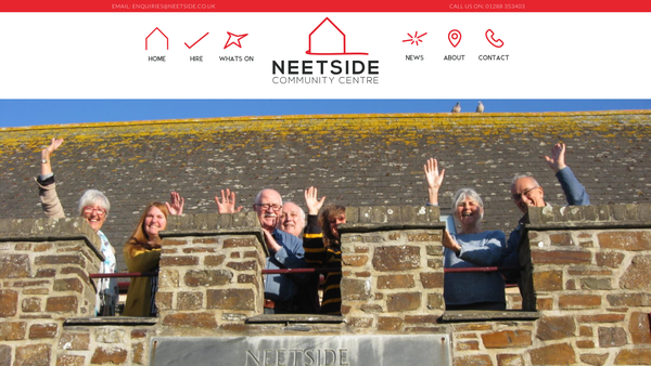 Screenshot of the Bude-Stratton Community Project website