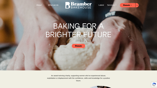 Screenshot of the Bramber Bakehouse website