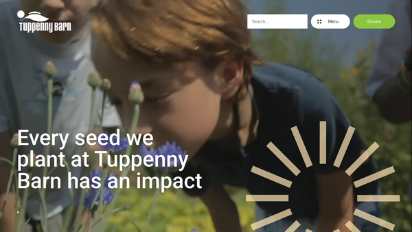 Screenshot of the Tuppenny Barn Education Limited website