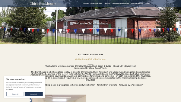 Screenshot of the Lon Y Bugail Trust website
