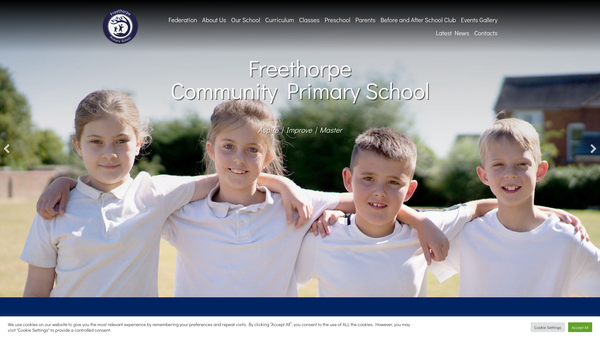Screenshot of the Friends Of Freethorpe website