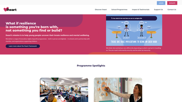 Screenshot of the Iheart Principles Limited website