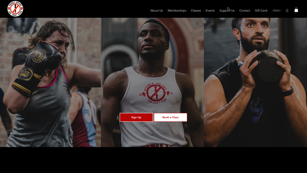 Screenshot of the Double Jab Abc website