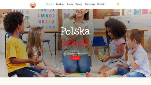 Screenshot of the Polish Saturday School In Cardiff website