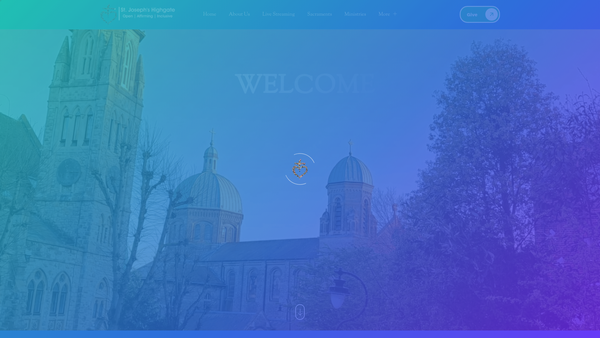 Screenshot of the St Joseph's Retreat (Highgate) CIO website